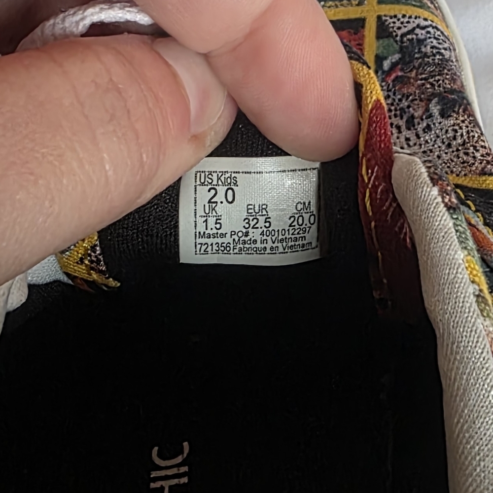 Vans X National Geographic Era Classic Covers Kids Canvas Sneakers In Size 2 - Picture 9 of 11